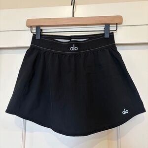 ALO Yoga Match Point Tennis Skirt - Size XS - Black